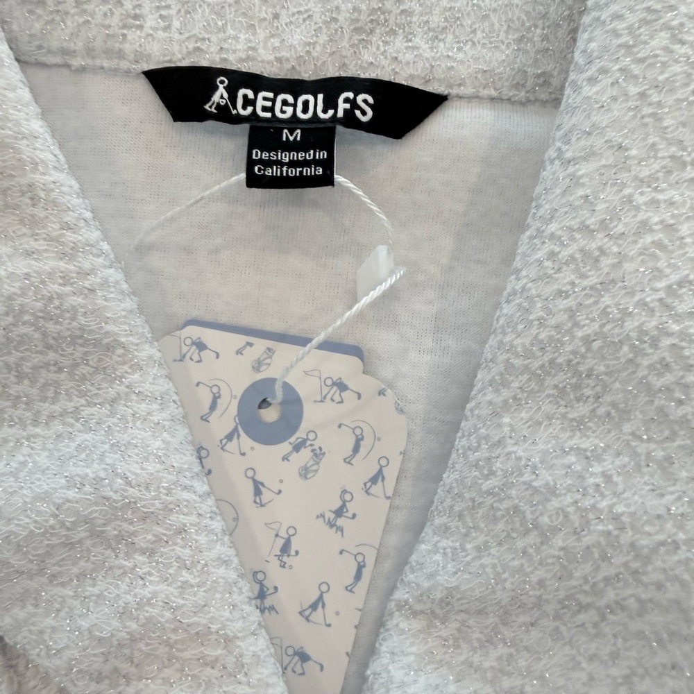 Acegolfs Luxe 3/4 Sleeve Shiny Lapel Jacket – Medium – NWT ✨ - Picture 11 of 11